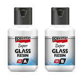 Υγρό γυαλί - Super Glass Resin Pentart 1:1, 40+40ml