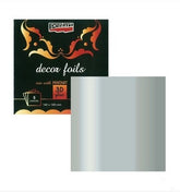 Μεταλλικά Φύλλα Transfer 3D Metallic Silver Pentart, 5τεμ