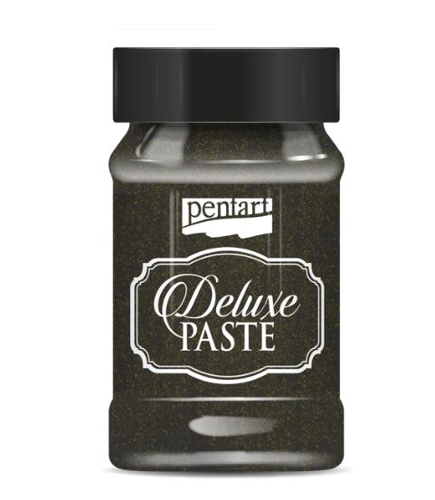 Πάστα Deluxe 100 ml Pentart, Μαύρο-Χρυσό