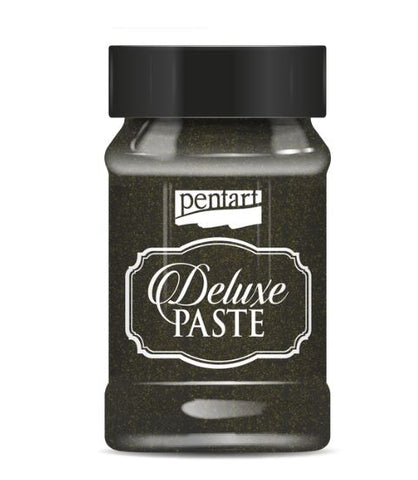 Πάστα Deluxe 100 ml Pentart, Μαύρο-Χρυσό