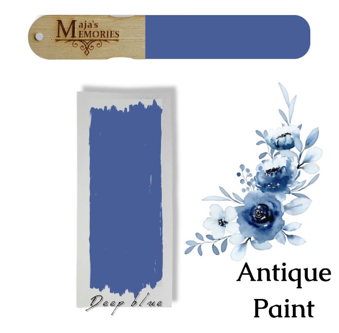 Χρώμα-εφέ πατίνας Antique Paint Maja’s Memories, 150ml, Deep blue