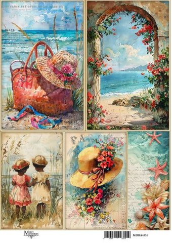 Ριζόχαρτο Maja’s Memories, 22.5x32cm, Vintage Καλοκαίρι