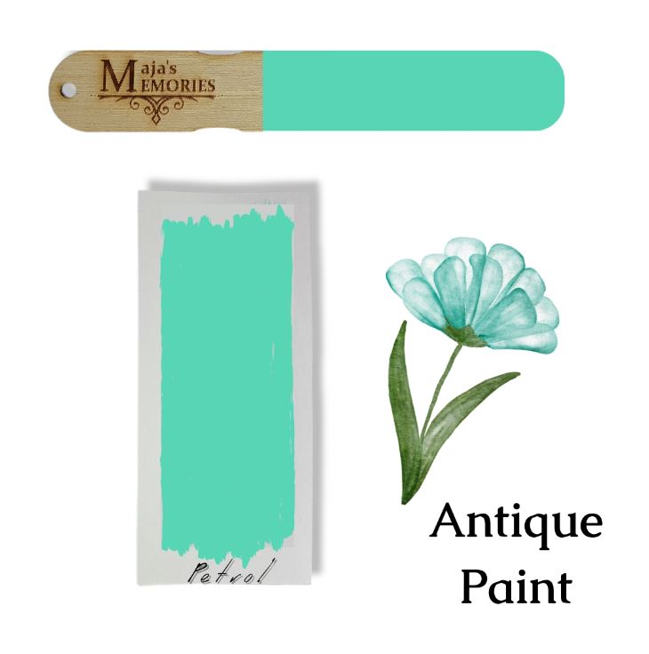 Χρώμα-εφέ πατίνας Antique Paint Maja’s Memories, 150ml, Petrol