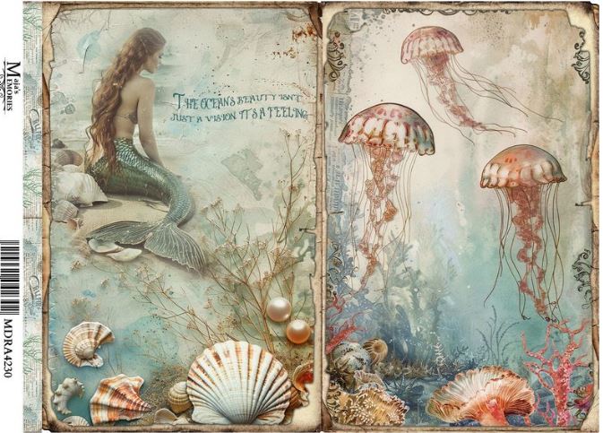 Ριζόχαρτο Maja’s Memories, 22.5x32cm, Θαλασσινές κάρτες