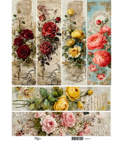 Ριζόχαρτο  Maja’s Memories, 30x42cm, Γιρλάντες λουλουδιών, MDR1172