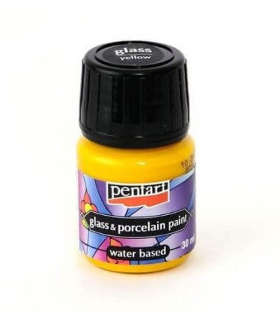 Χρώμα για Γυαλί και πορσελάνη 30ml Pentart – Κίτρινο