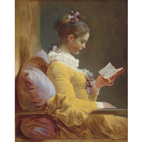 Χαρτί decoupage για έπιπλα-Young Girl Reading Α3 & Α1
