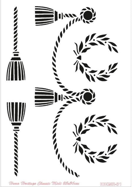 Στένσιλ  κλασικό σχέδιο, (25X36 cm) της Cadence