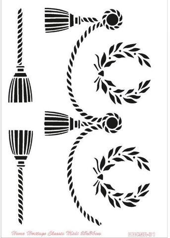 Στένσιλ  κλασικό σχέδιο, (25X36 cm) της Cadence