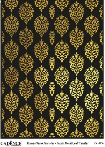 Τράνσφερ για υφασμα και έπιπλα, μεταλλικό χρυσό της Cadence, 30x42