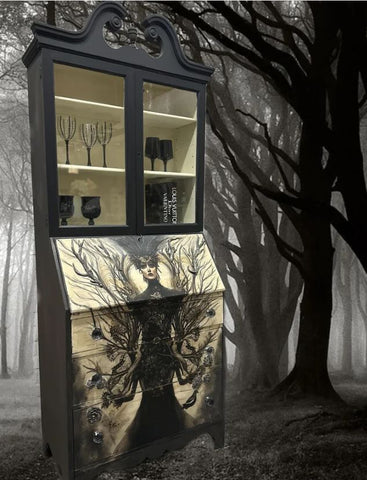 Χαρτί Decoupage για έπιπλα - Black Widow - A1