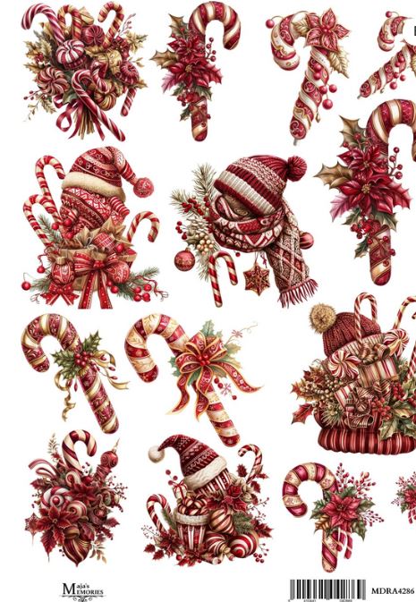 Ριζόχαρτο Maja’s Memories, 22.5x32cm, Christmas candies
