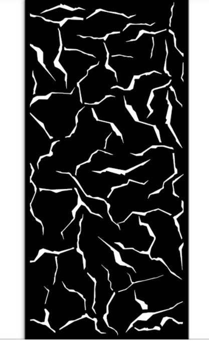 Στένσιλ -Thick Stencil 12x25cm, Stamperia, Golden Harmony, Crackle