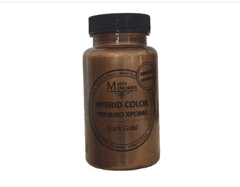 Υβριδικό Μεταλλικό χρώμα Maja’s Memories,120ml, Dark Gold  & Silver