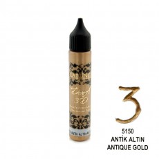 Περιγράμματα Dora 3D - Antique gold 25 ml