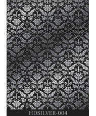 Τράνσφερ Ασημί , Home decor RubOn transfer silver 30X42   HDS004