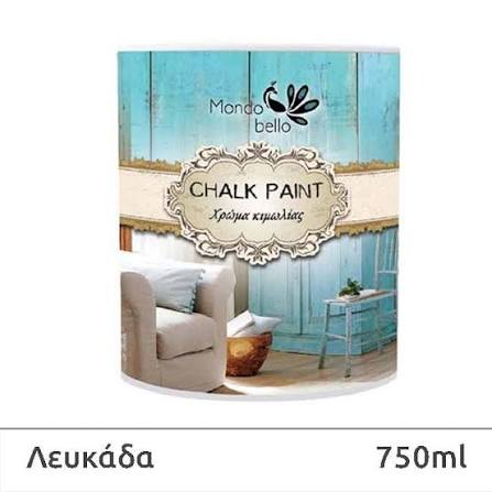 Χρώμα Κιμωλίας Mondo Bello - Λευκάδα (Λευκό) 375mL-750ml
