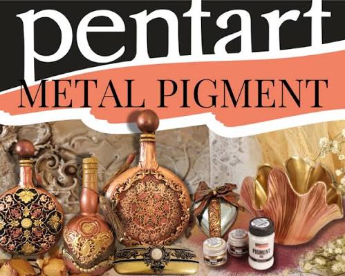 Metal Pigment Pentart - Μεταλλική πούδρα Bronze , 10g