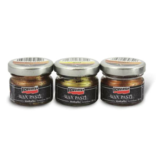 Πατίνα Κεριού -  Wax paste Metallic 20ml Pentart – Silver