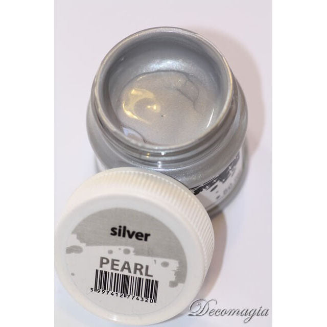 Χρώμα ακρυλικό Περλέ Pentart 50ml, Aσημένιο