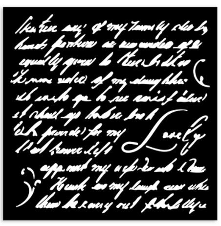 Στένσιλ παχύ 12x12cm, Stamperia, Γράμμα