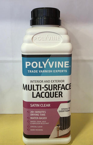 Βερνίκι νερού Multi-surface Lacquer Polyvine - Σατινέ, 500ml