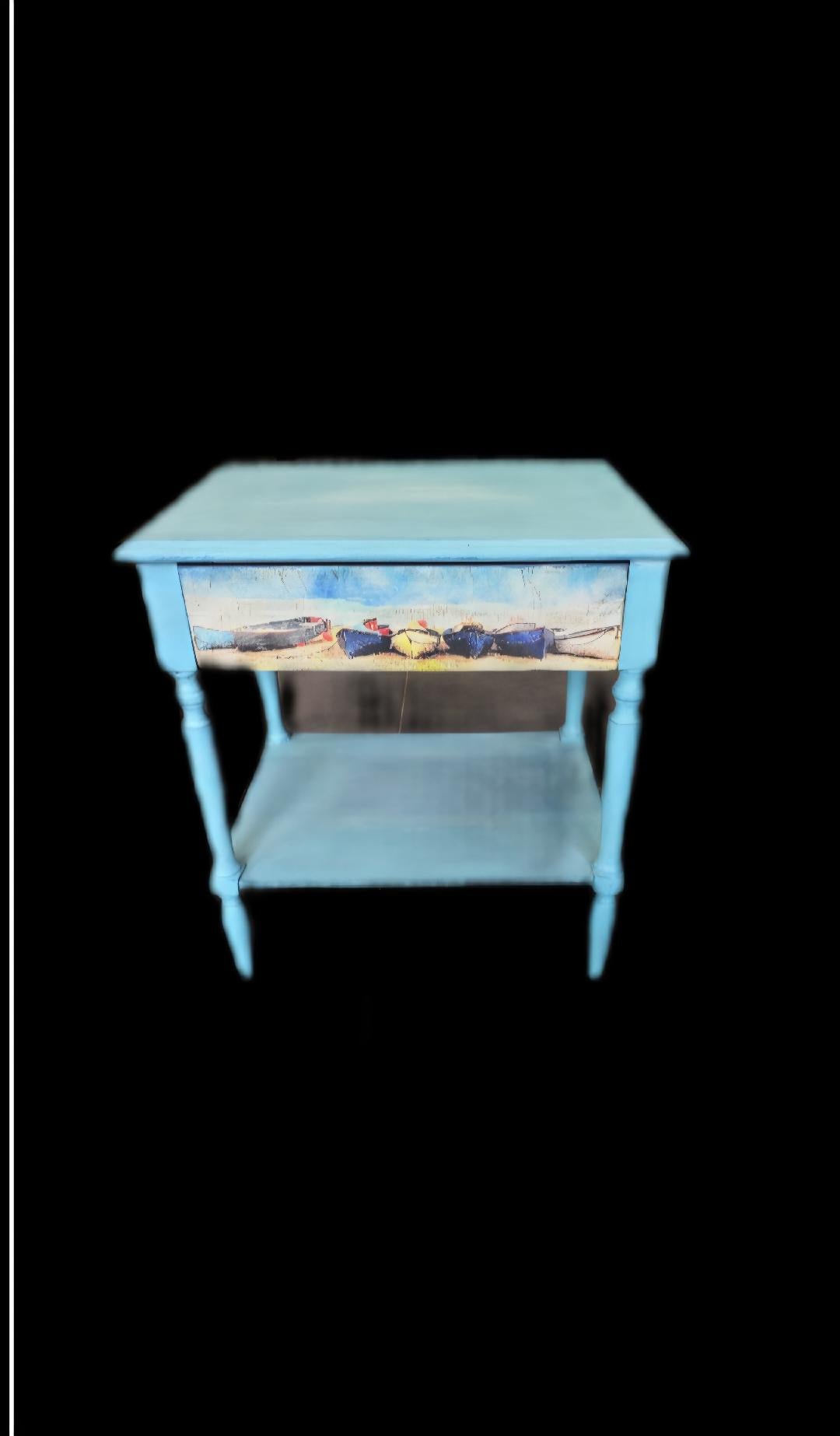 Βοηθητικό Τραπεζάκι Vintage με συρτάρι